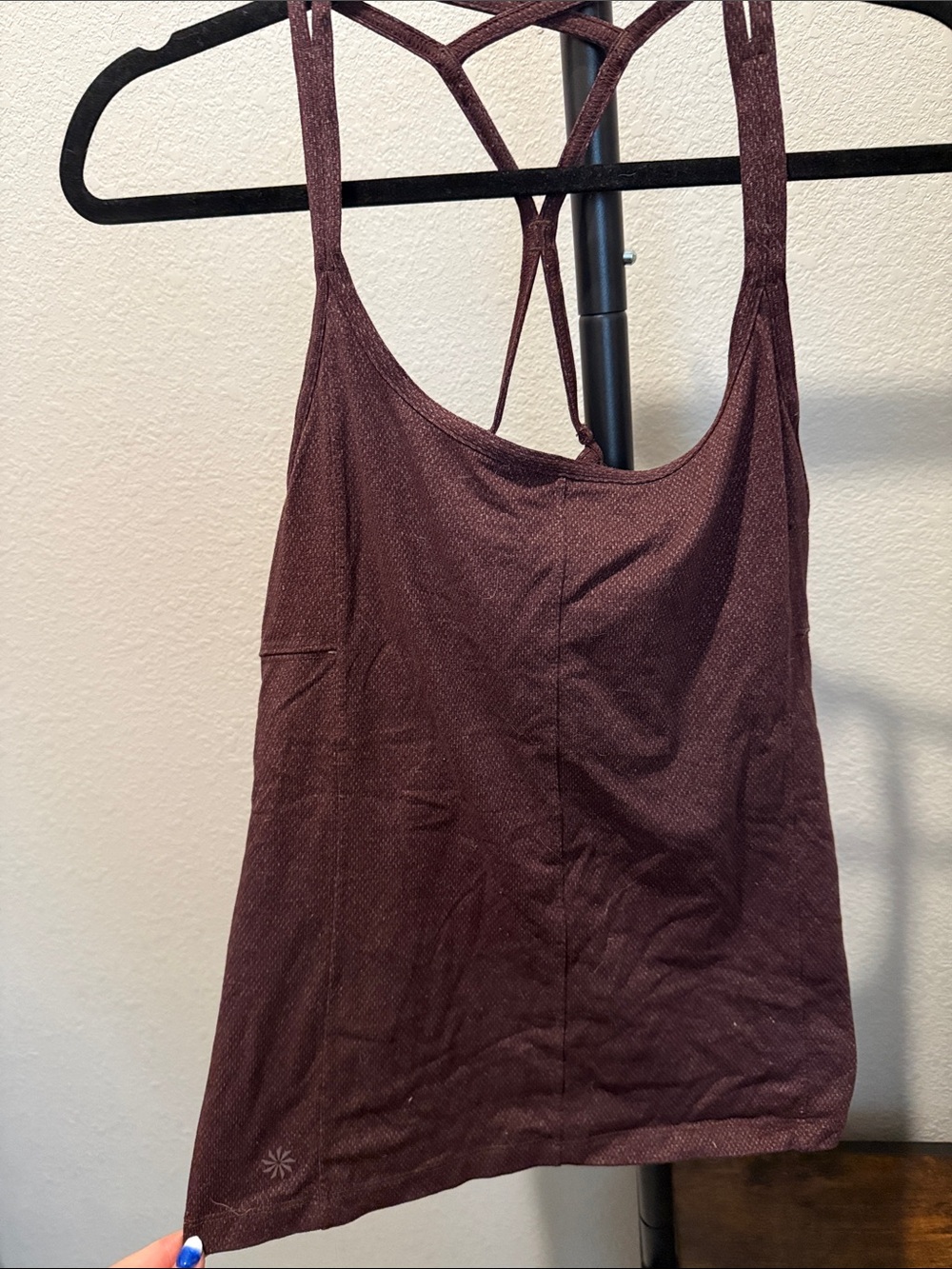 Athleta Plum-Red Strappy Racerback Tank